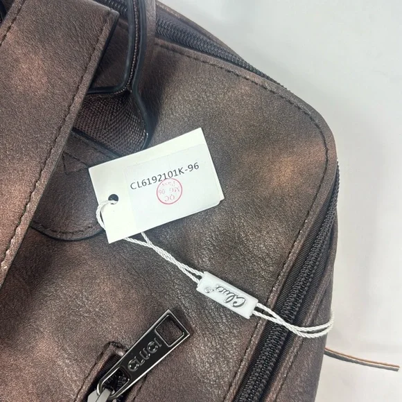 Cluci Travel Fashion Leather Designer Women's Large Backpack - Picture 8 of 16